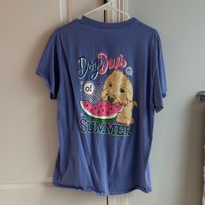 Women's Blue Dog Days Graphic Tee